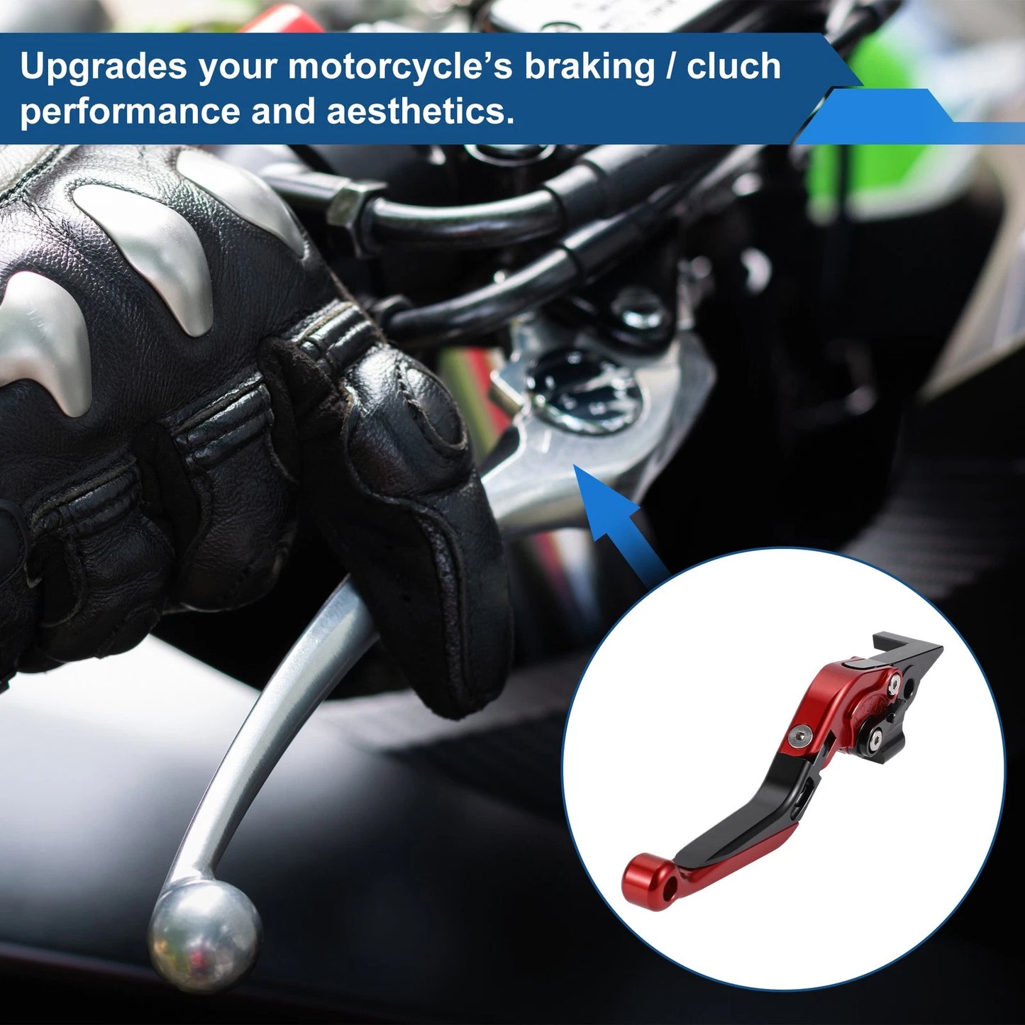Adjustable Brake Clutch Levers for Yamaha TMAX560 (2019–2020) Red Black