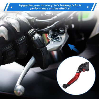 Adjustable Brake Clutch Levers for Yamaha YZF R1 (1999–2001) Black Red
