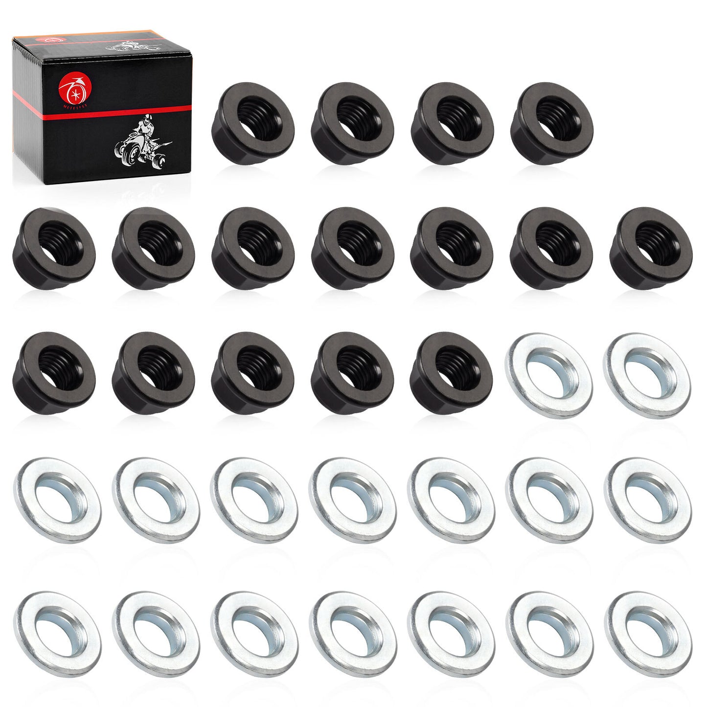 Wheel Lug Nut with Washer Kit for Yamaha Banshee 350 (1995–2006)