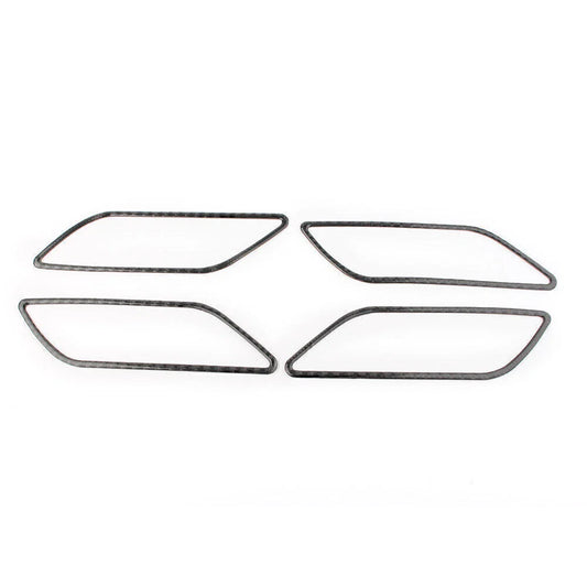 4x Carbon Fiber Inner Handle Trim Covers for Audi A3 S3 (2014-2018)