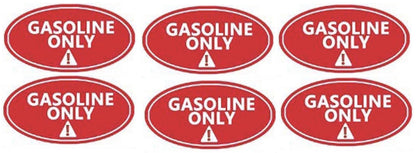 Gasoline Only Sticker Label for Truck (Weatherproof Vinyl)