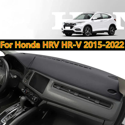Leather Car Dashboard Cover Protector Pad for Honda HR-V (2015–2022)