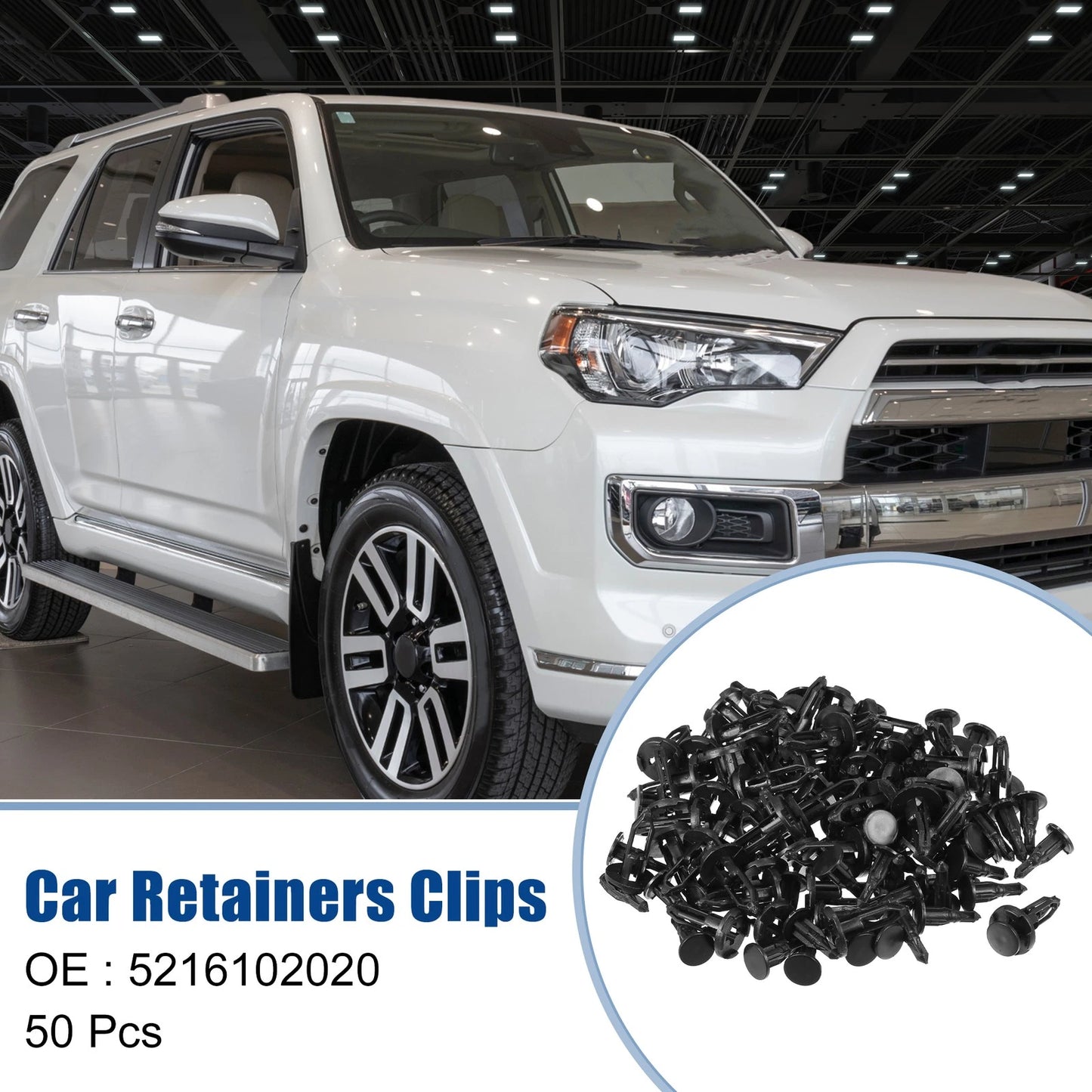 50 Pcs Front Bumper Retainers Clip for Toyota Corolla (2019–2022) No. 5216102020