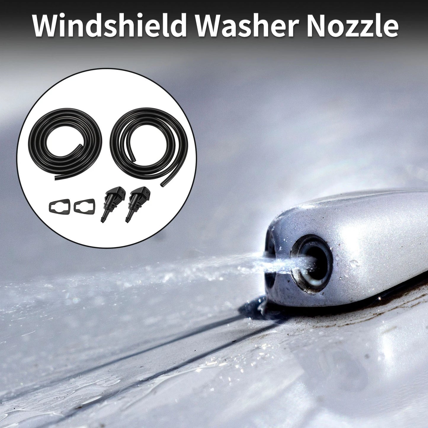 Windshield Washer Nozzle with Gasket