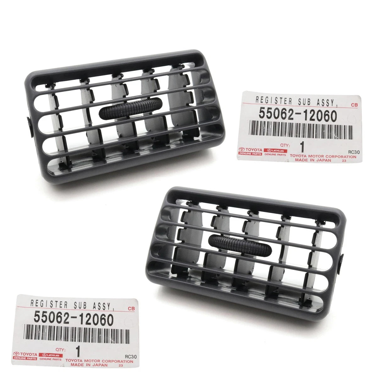 Center Air Vent Set for Toyota Corolla 4-Door (AE100, CE104, CE107, EE102)