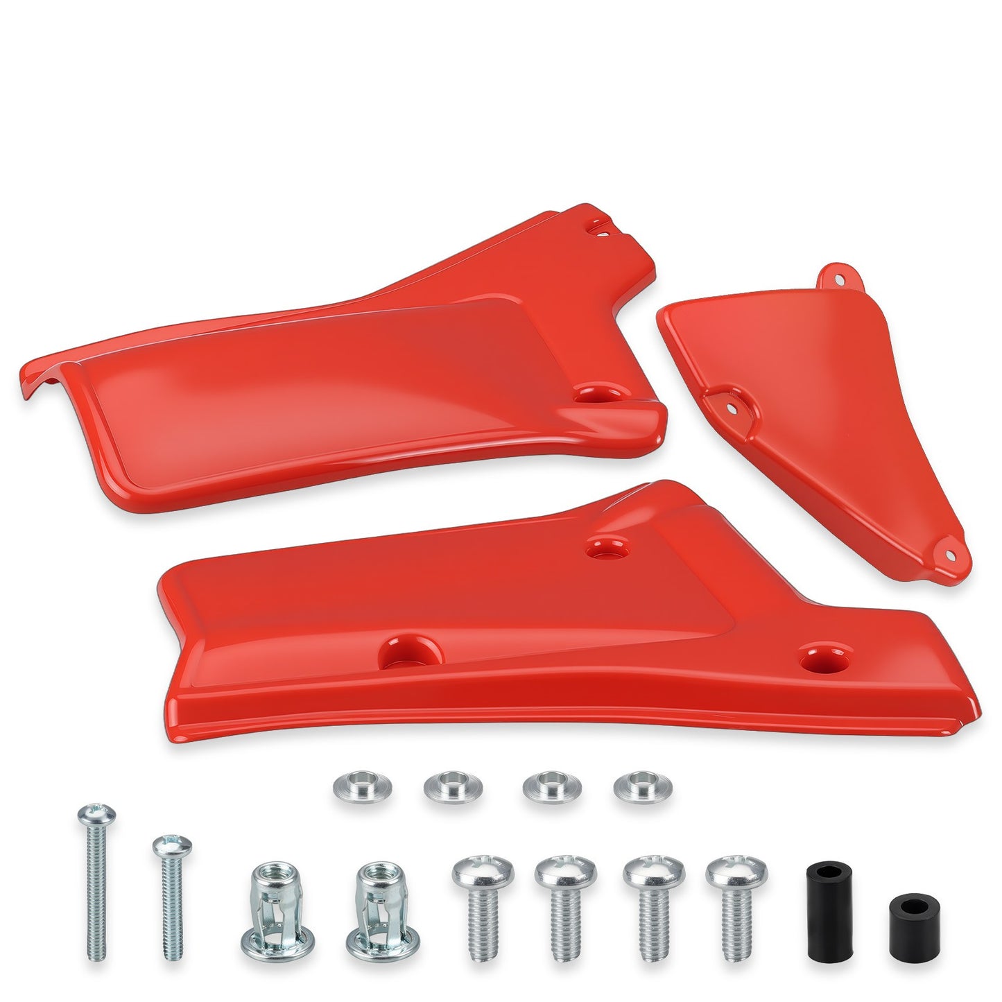 Set of 2 Side Panel Covers Red for Honda XR200R XR250R (1984–2002)