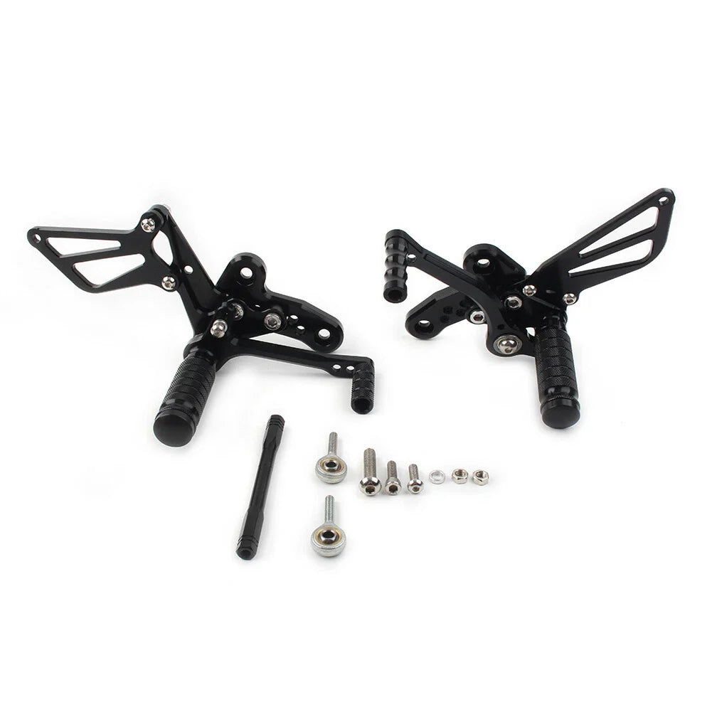 Rearset Foot Pegs for Suzuki Hayabusa GSX1300R (1999-2008) Black