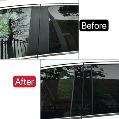 6Pcs Glossy Black Window Pillar Post Covers for Chevrolet Captiva (2009-2018)