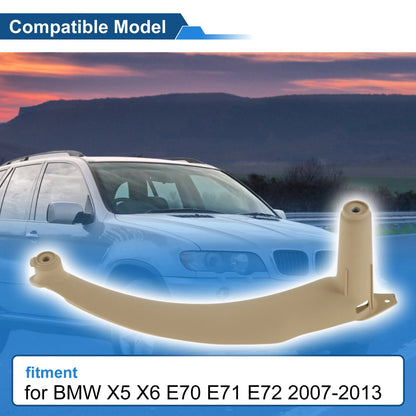 Inner Door Panel Handle for BMW X5 X6 E70 E71 E72 (2007–2013) No. 51416969403 Beige