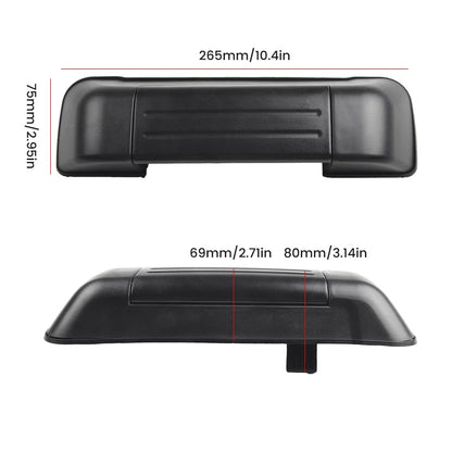 Door Handle 265x75x80mm for Car Exterior Plastic & Iron Tailgate