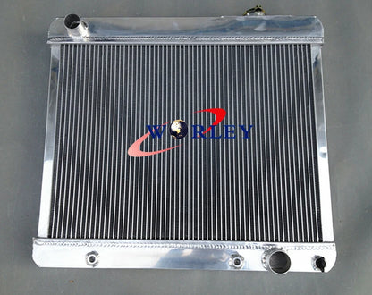 3-Row Aluminum Radiator & Fans for Chevy Truck C10 C20 C30 (1963–1966)