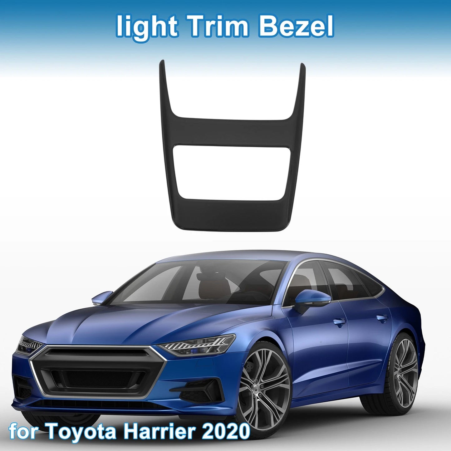 Front Row Light Trim Bezel for Toyota Harrier (2020) Black