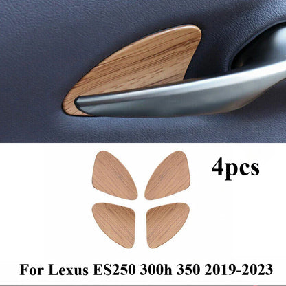 Dark Wood Grain Inner Door Bowl Cover Trim for Lexus ES (2019–2023)