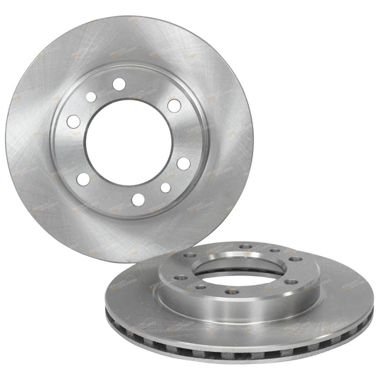 2X Front Disc Brake Rotors for Ford Courier PD 4WD (1996–1999) 275mm