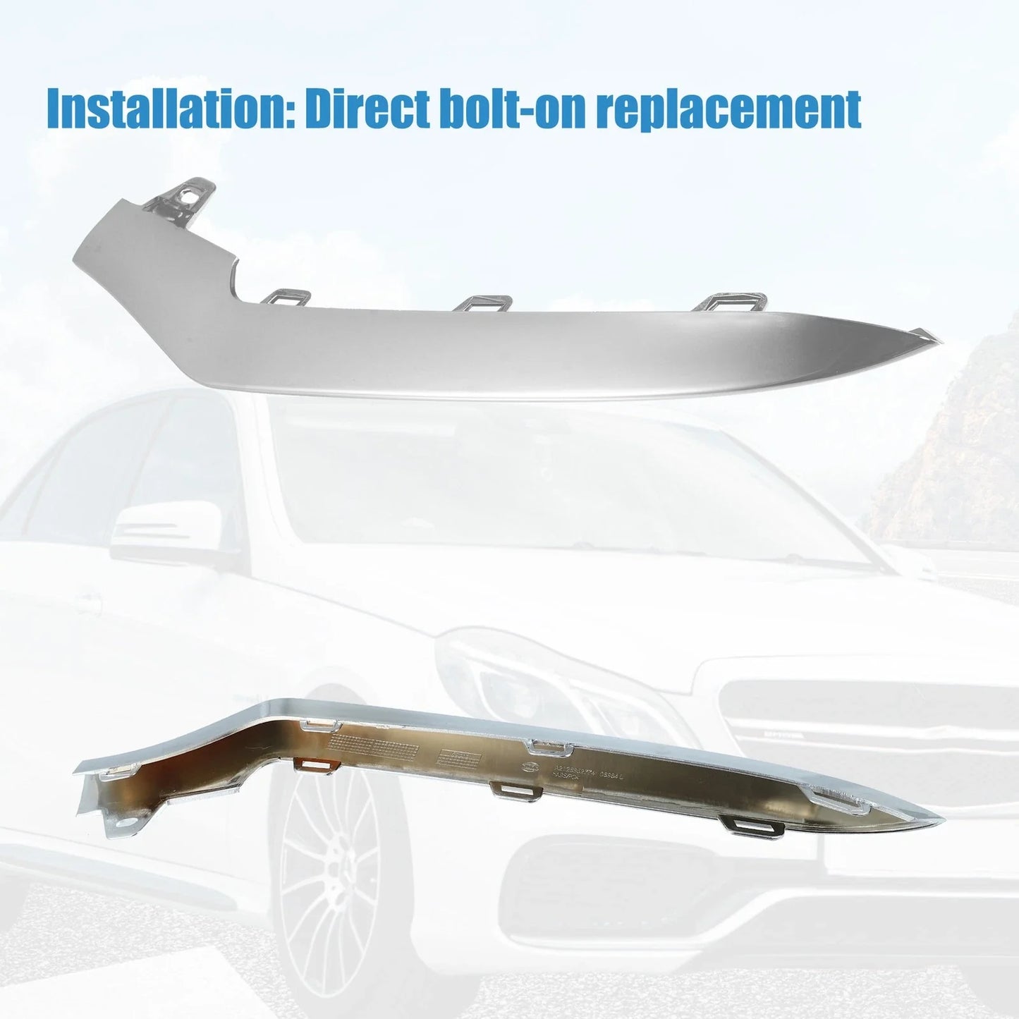 Front Bumper for Mercedes Benz A-Class (2013-2018) 2 x Covers