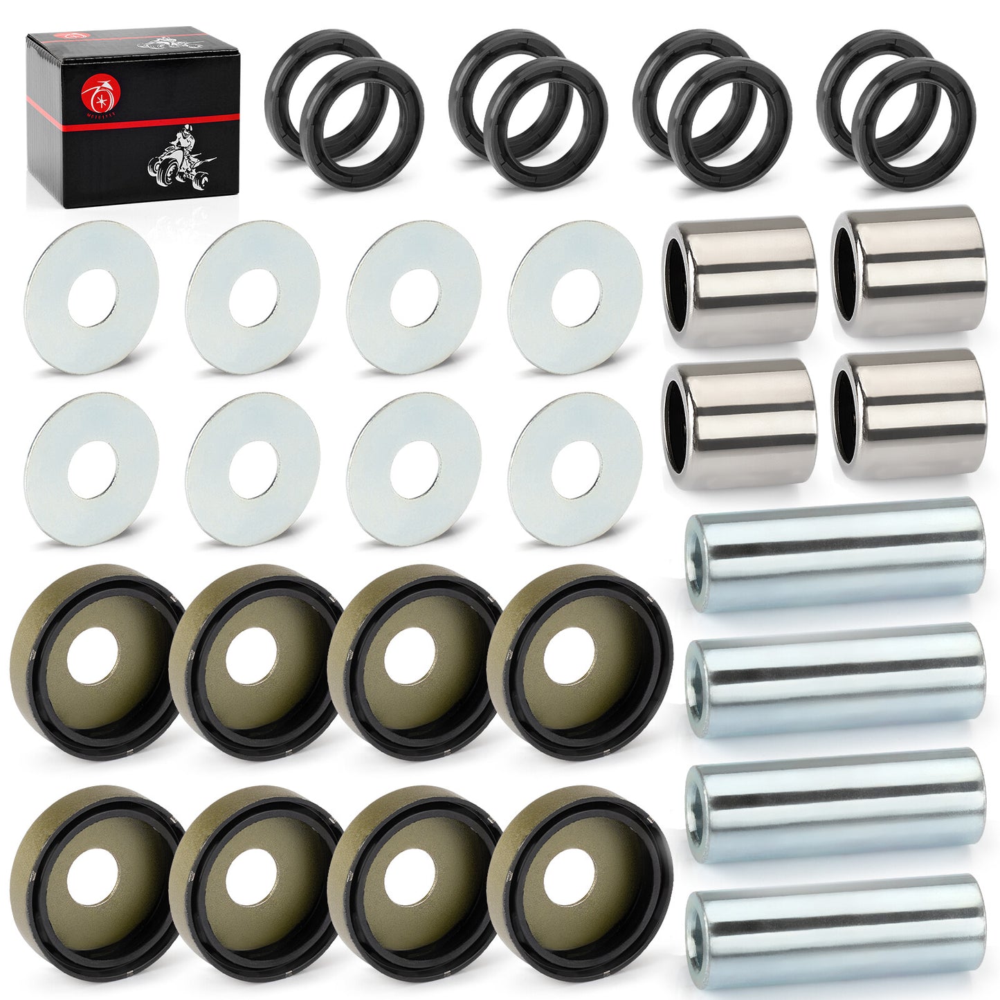 A-Arm Front Lower Bearing Bushing Seal Kit for Kawasaki KFX400 (2003–2006)