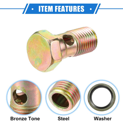 Set of 1 Turbo Brake Line Fitting Adapter for M14x1.5 (34mm)