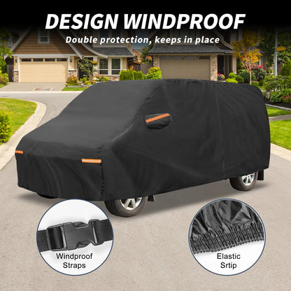 Waterproof Car Cover for Ford Transit (2014–2023) with Driver Door Zipper