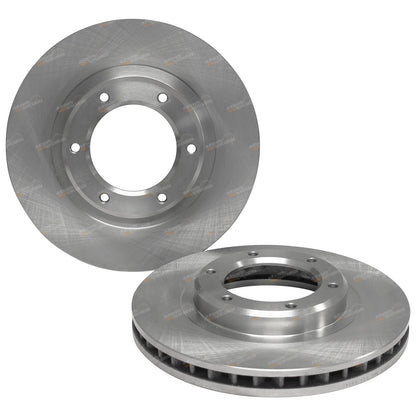 2 Front Disc Brake Rotors for Toyota Landcruiser (1992–1998)