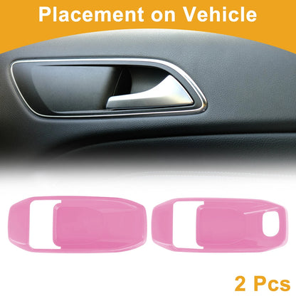 Interior Door Handle Bowl Cover Trim for Jeep Wrangler Gladiator JT (2018–2023) - Pink