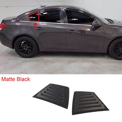 Matte Black Side Vent Scoop Louver Trim for Chevy Cruze Limited (2010–2015)
