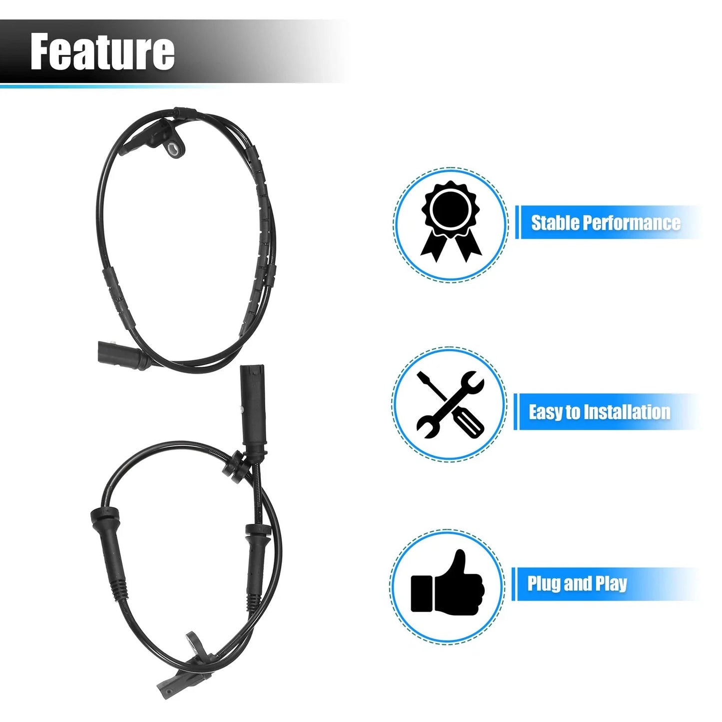 Front Rear Left Right ABS Wheel Speed Sensor for BMW (2016-2016)