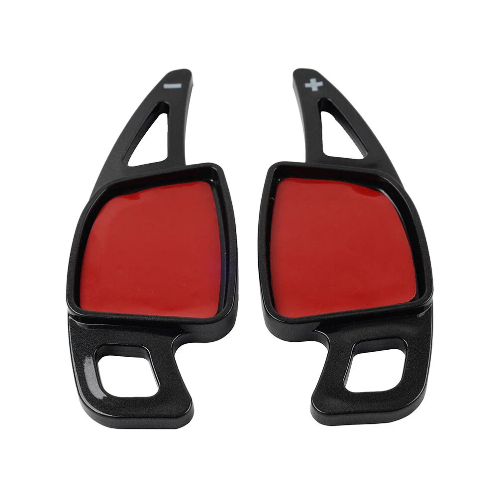Black Steering Wheel Paddle Shifter Extensions for Audi A3 A4 A5 A6 A7 (2006-2023)