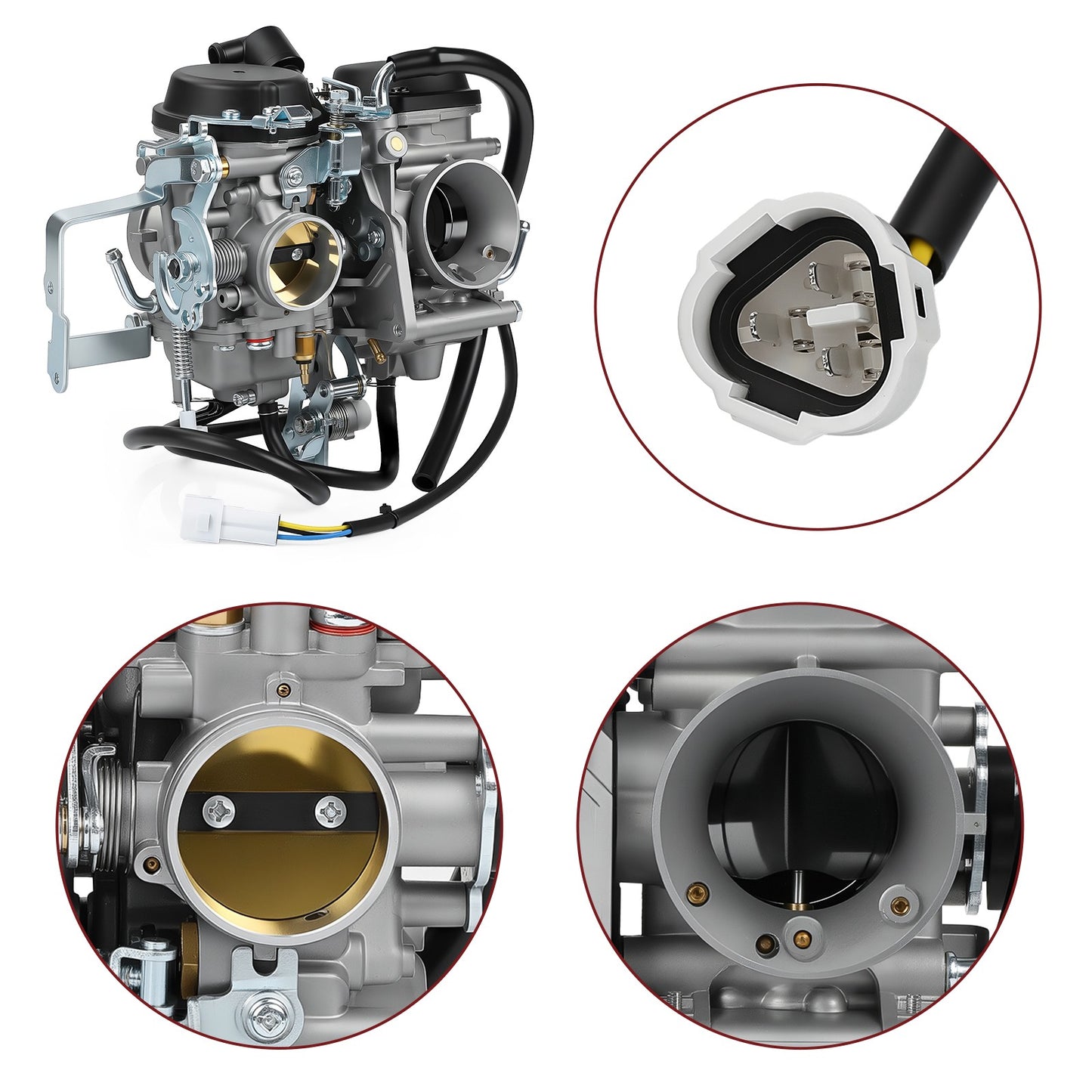 Carburetor with Intake Manifold Boots for Yamaha (5EL-14900-21-00)