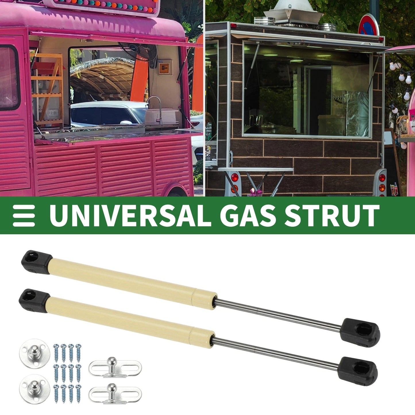 Set of 2 Lift Supports Struts 55lb/245N 12inch/305mm for Car Truck RV Boat