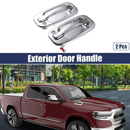 Exterior Door Handle Set for Chevrolet Silver Tone 2 x (Years)