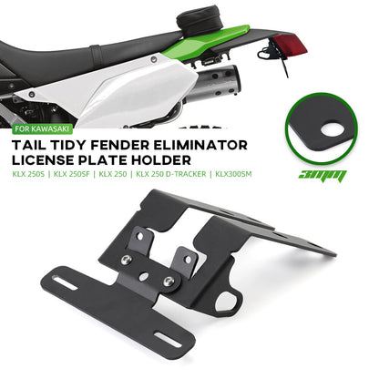 Fender Eliminator License Plate Holder for Kawasaki KLX 250S/SF (2006–2018)