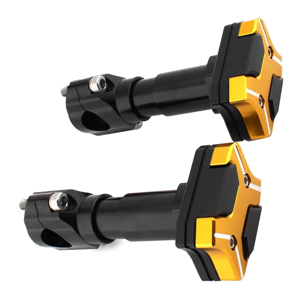 2X Engine Guard Crash Bar Frame Protector 22mm-30mm Gold