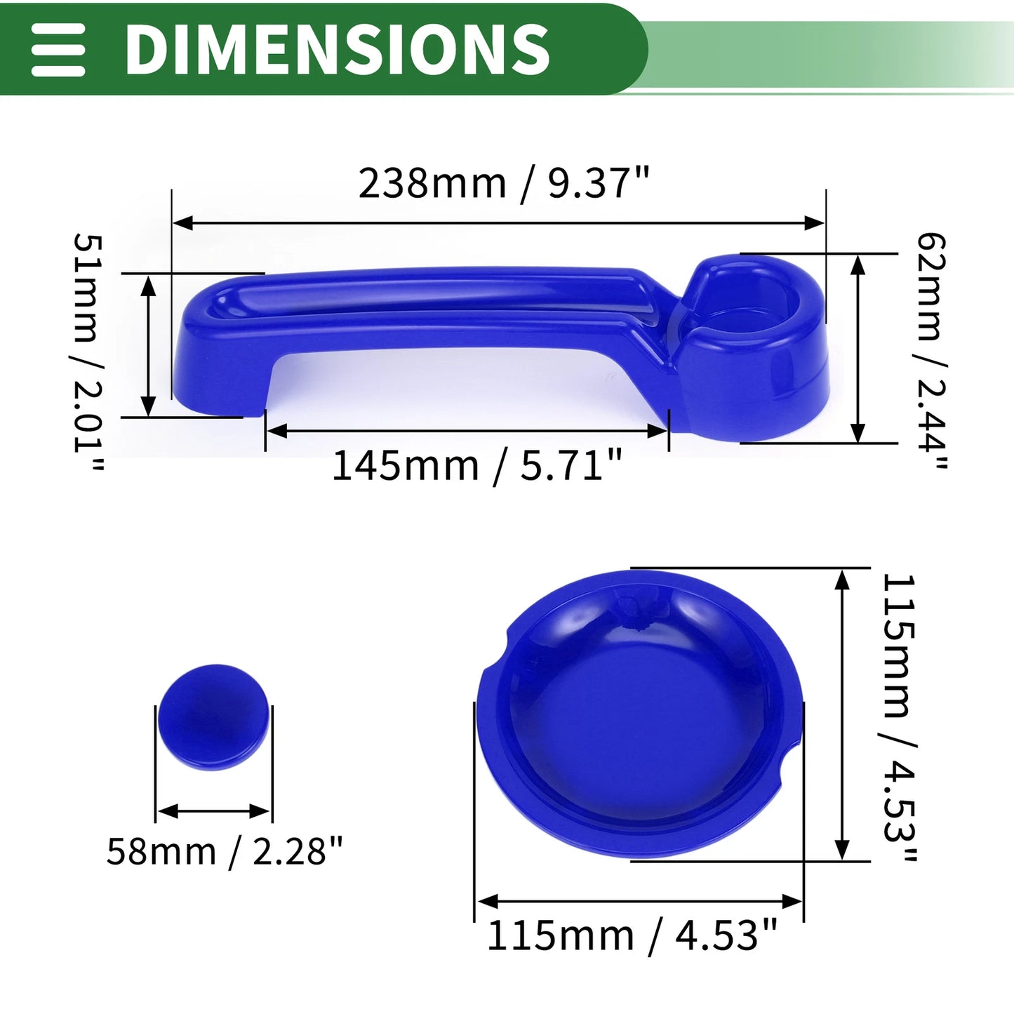 Set of 2 Exterior Door Handle Covers for Jeep Wrangler JK (2007–2018)