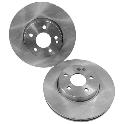 2 Front Disc Brake Rotors for Mercedes-Benz Viano (2005–2010)