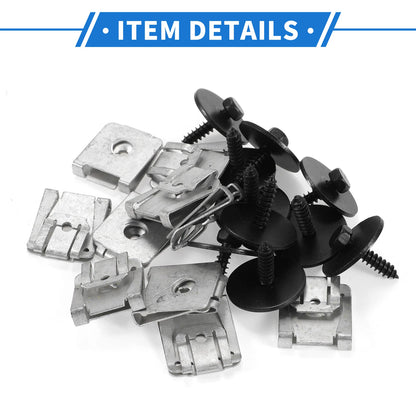 Set of 10 Fender Liner Splash Shield Bumper Cover Screws for Mercedes-Benz 500 SEC (1980–1993)