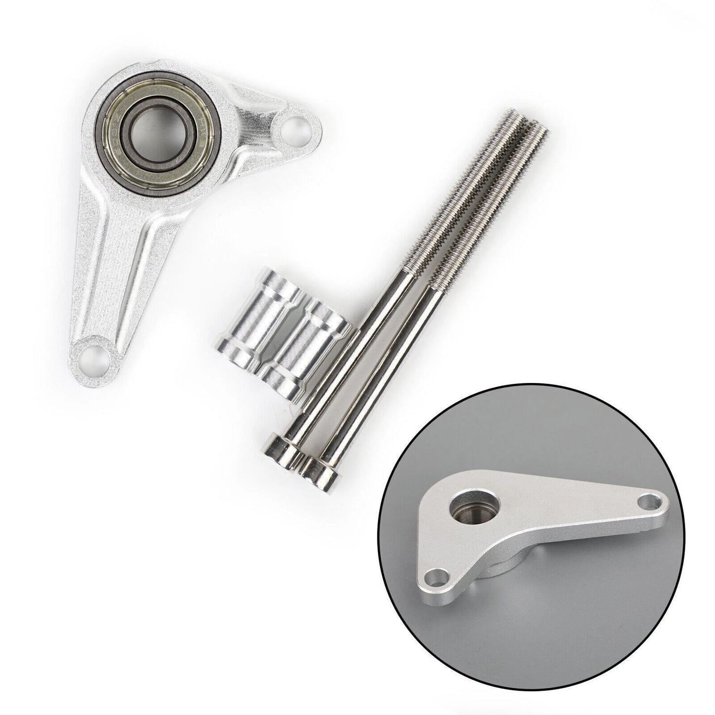 Silver shift lever stabilizer for Honda MSX125SF Grom 125 (2016–2019)