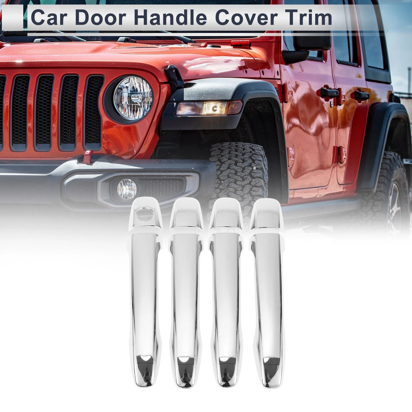 Door Handle Cover Trim for Toyota Prius (2010–2015) Silver Tone