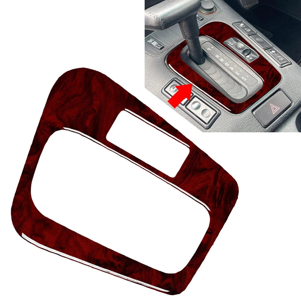 Red Wood Grain Console Gear Shift Panel Cover Trim for BMW 3 Series E36 (1991–1999)