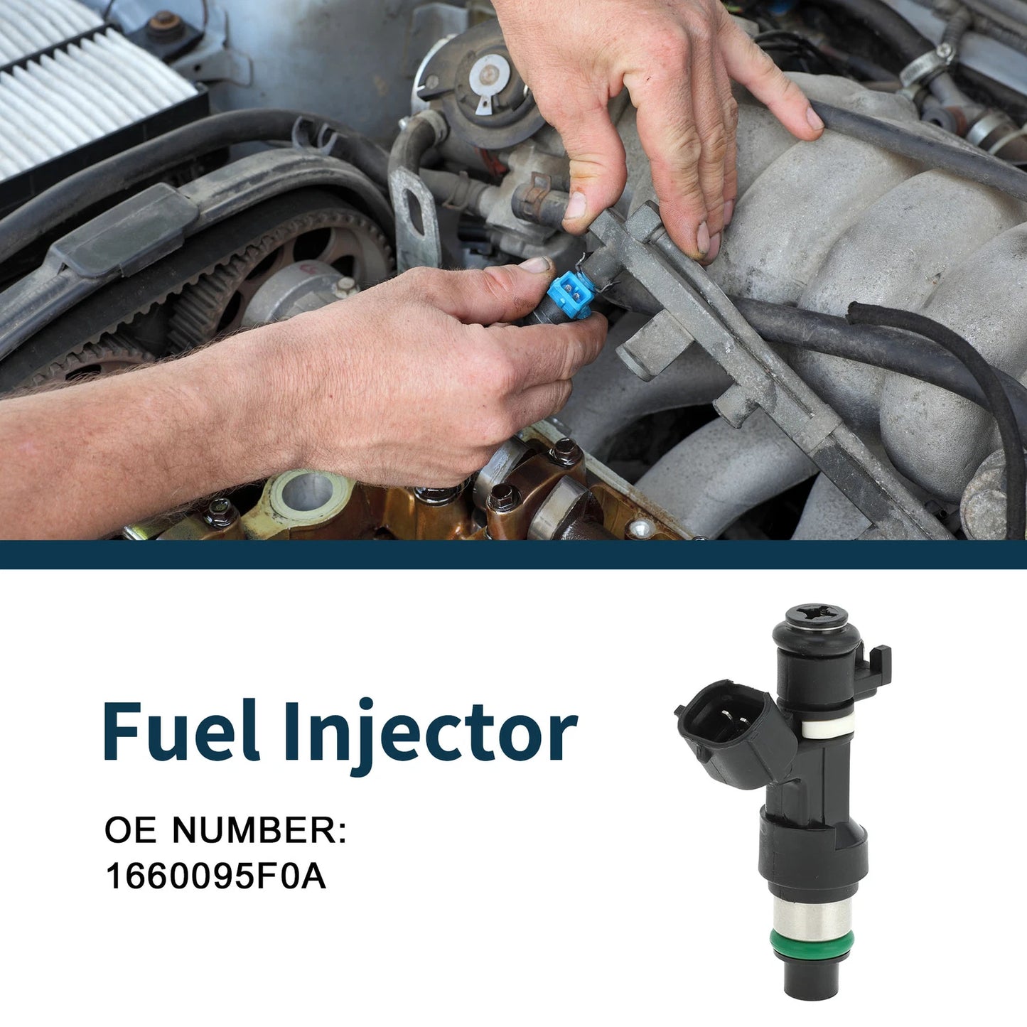 Fuel Injector No. 1660095F0A for Nissan Almera Classic 1.6 16V (2006–2012)