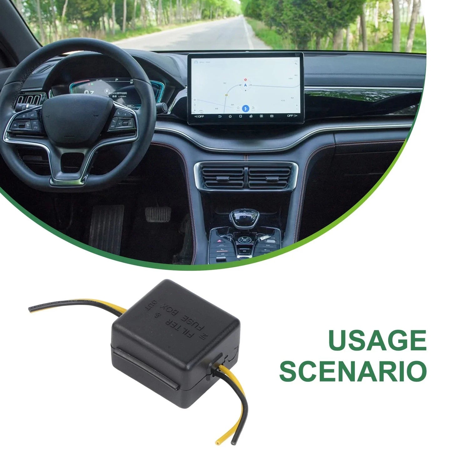 Power Relay Filter for Car Rear Camera 12V Power Supply