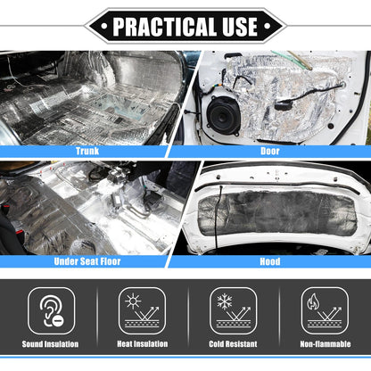 Sound Deadening Mat Kit for Universal Applications (157mil, 18sqft)