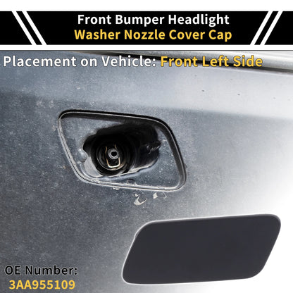 Left Bumper Headlight Washer Nozzle Cover for VW Passat (2010–2015)