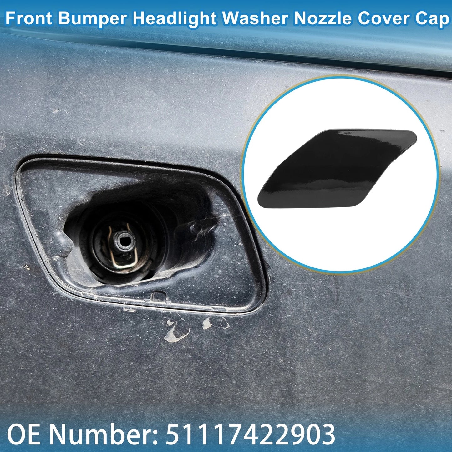 Front Left Washer Nozzle Cover Cap No. 51117422903 for BMW X6 (2015–2019)