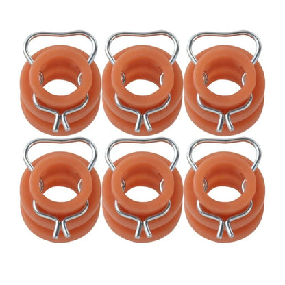 6 x Window Regulator Roller Bushings for Ford Mustang Bronco (1964-1996)
