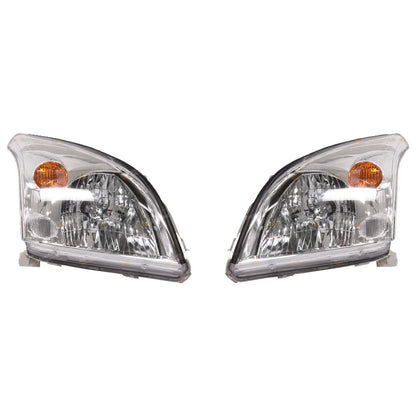2 x Chrome HeadLights for Toyota Landcruiser Prado 120 Series (2002–2009)