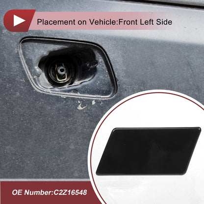 Front Left Washer Nozzle Cover Cap for Jaguar XFR (2012–2015) Black