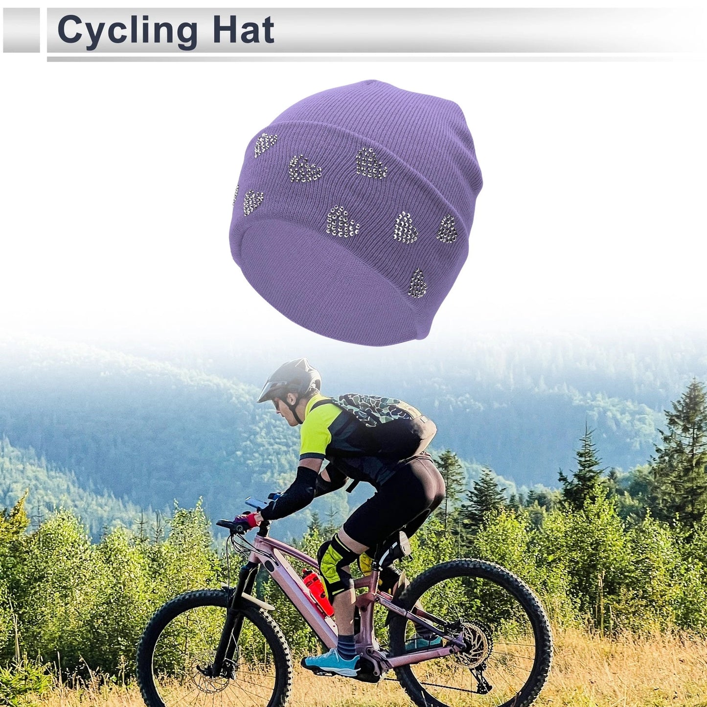 Cycling Hat for Universal Fit (22x20cm) - Warm, Comfortable, Breathable