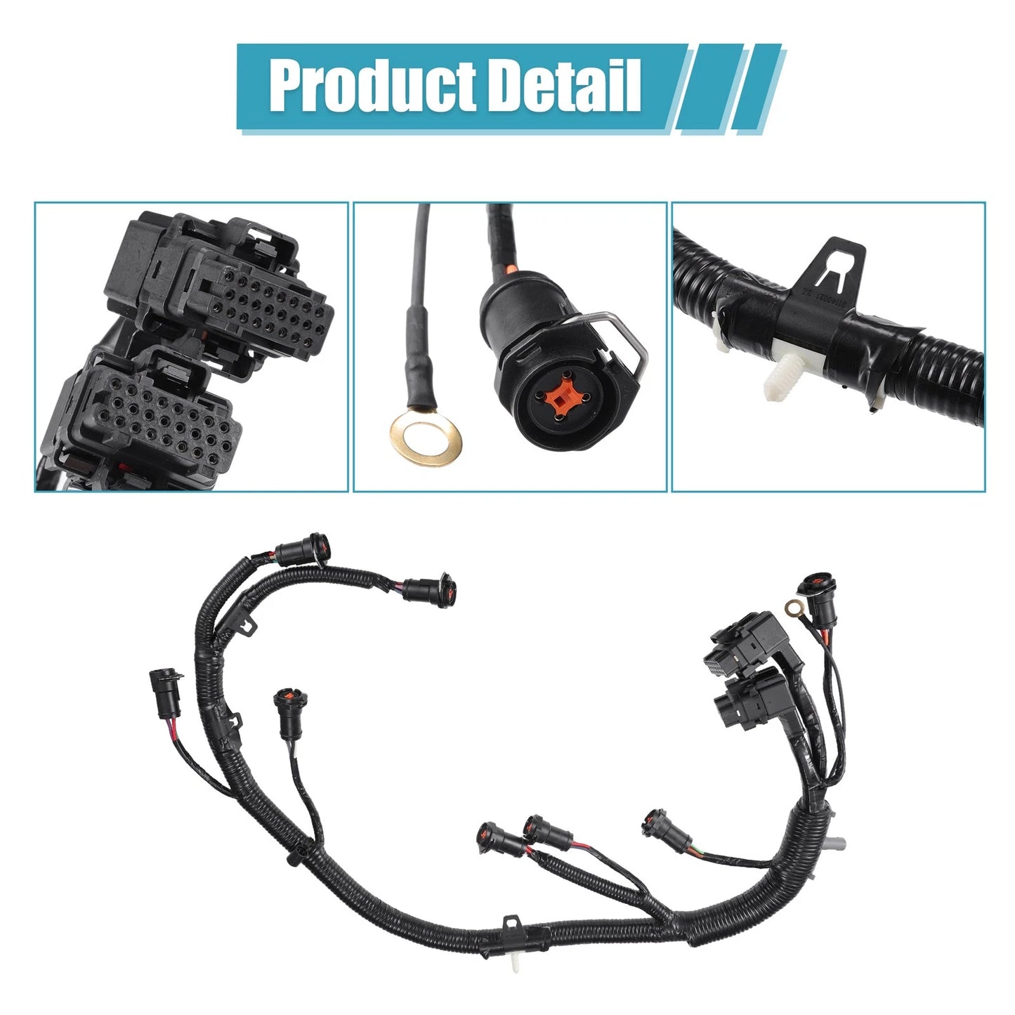 Fuel Injector Engine Wire Harness 5C3Z9D930A for Ford F250 F350 F450 F550 (2003–2007)