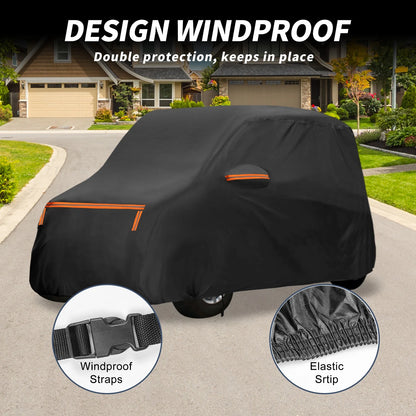 Waterproof Car Cover for Mitsubishi eK (2013–2023) - Aluminum Film, Zipper