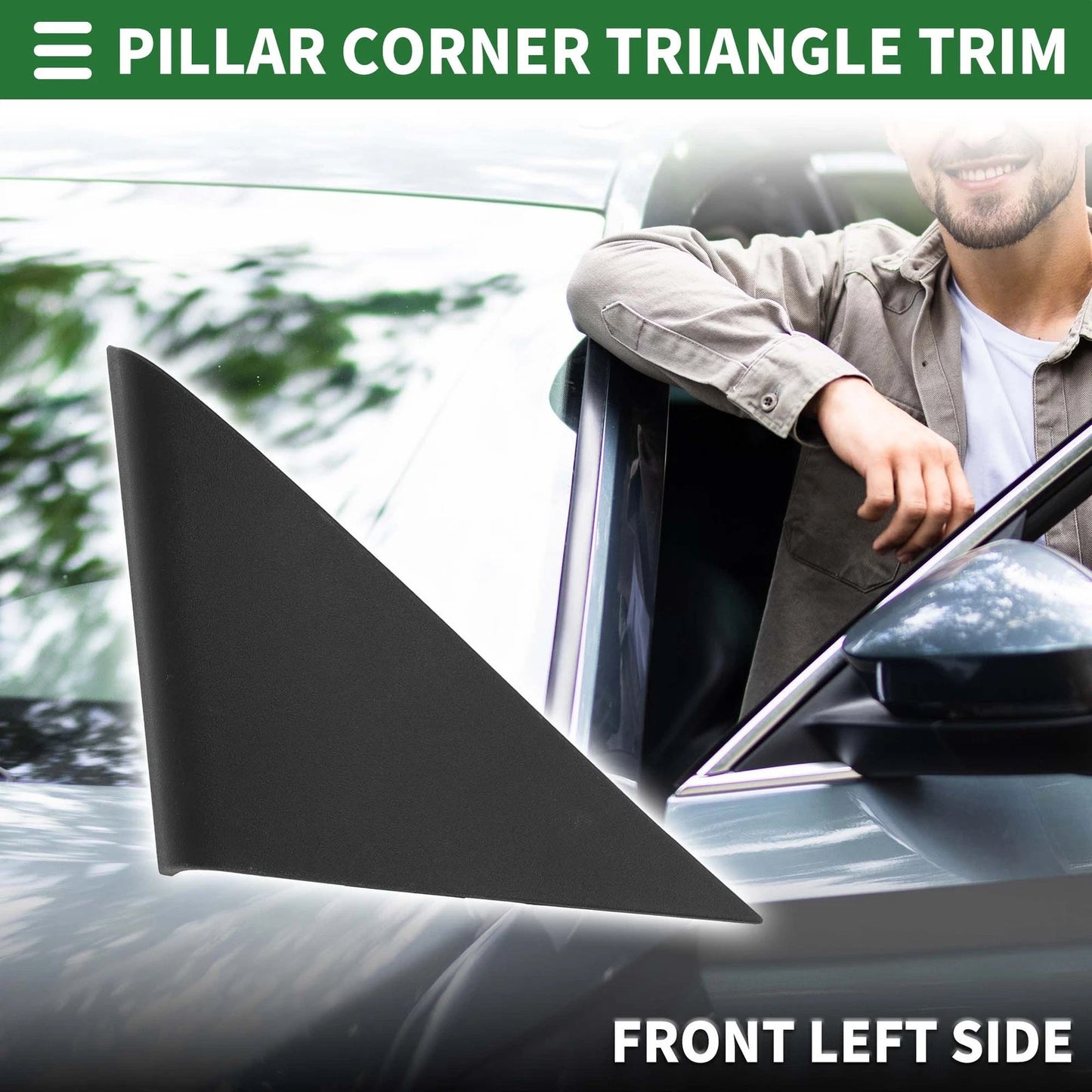 Front Left Pillar Corner Triangle Trim for Toyota Camry (2007–2011) No. 6749206040